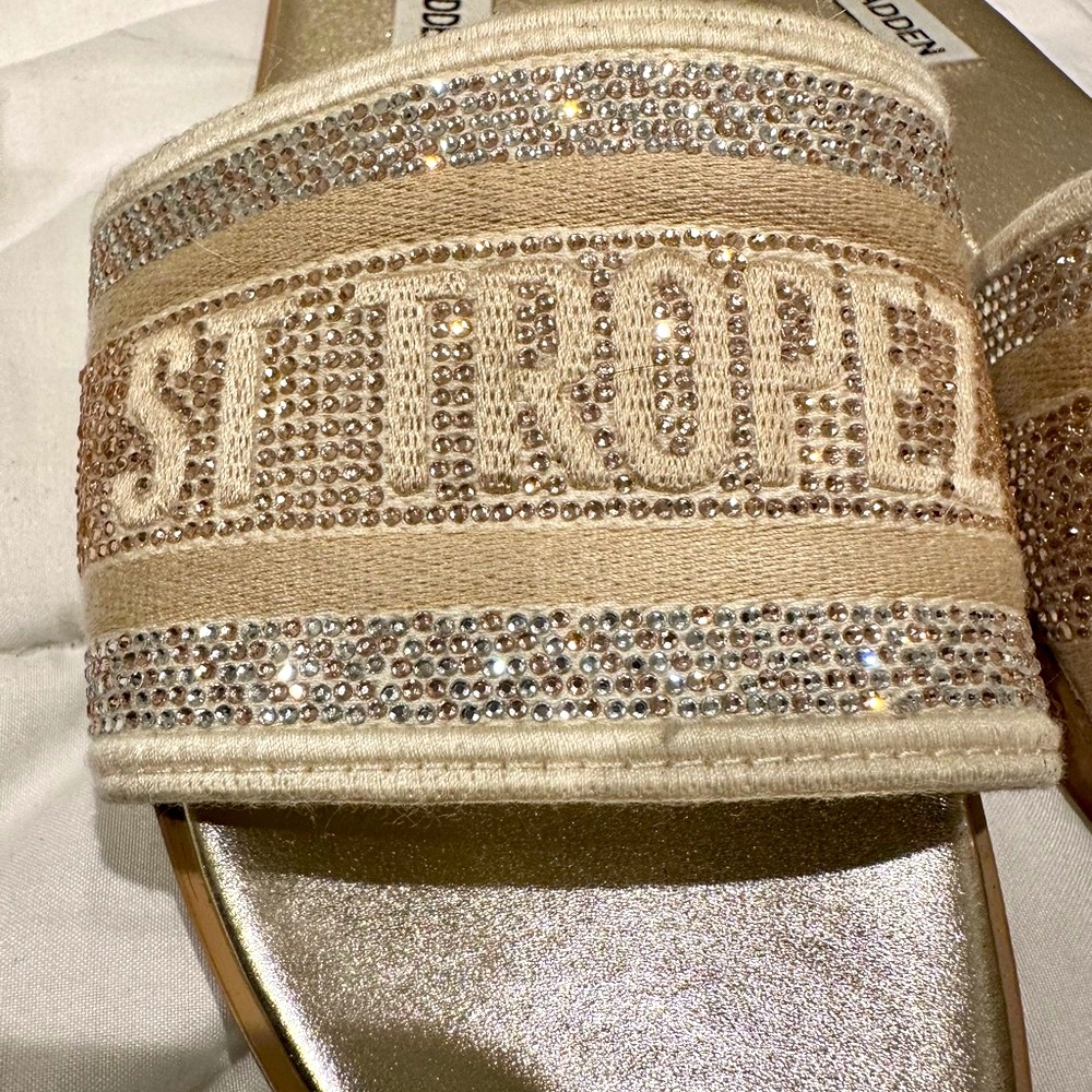 St. Tropez Steve Madden sandals.